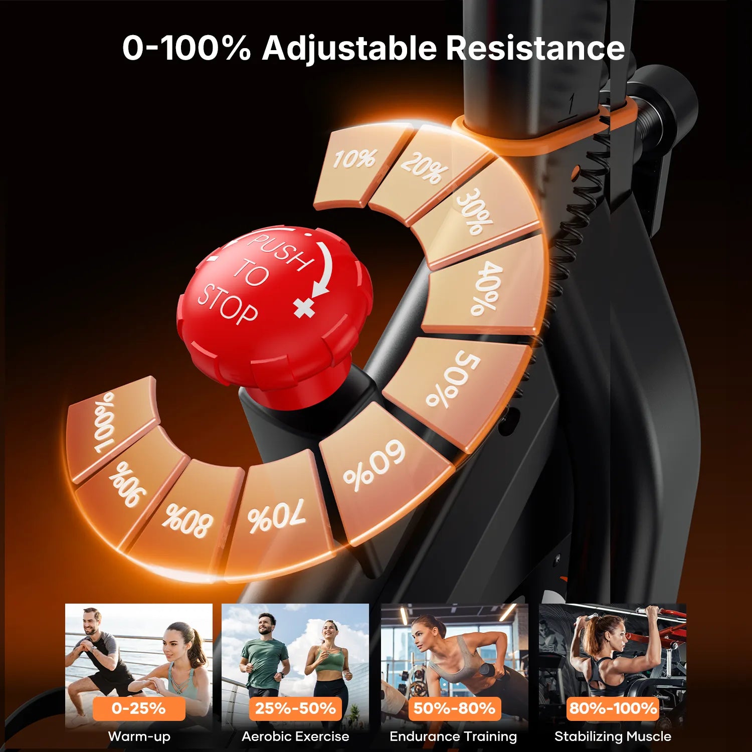 Toputure TEB3 Smart Exercise Bike with Heart Monitor