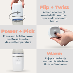 Portable Bottle Warmer Pro Set