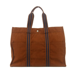 Hermes Burnt Orange Canvas Airline GM Tote Bag #9350