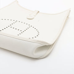 Hermès Evelyne 29/PM Veau Epsom White Silver Metal Fittings □L: 2008