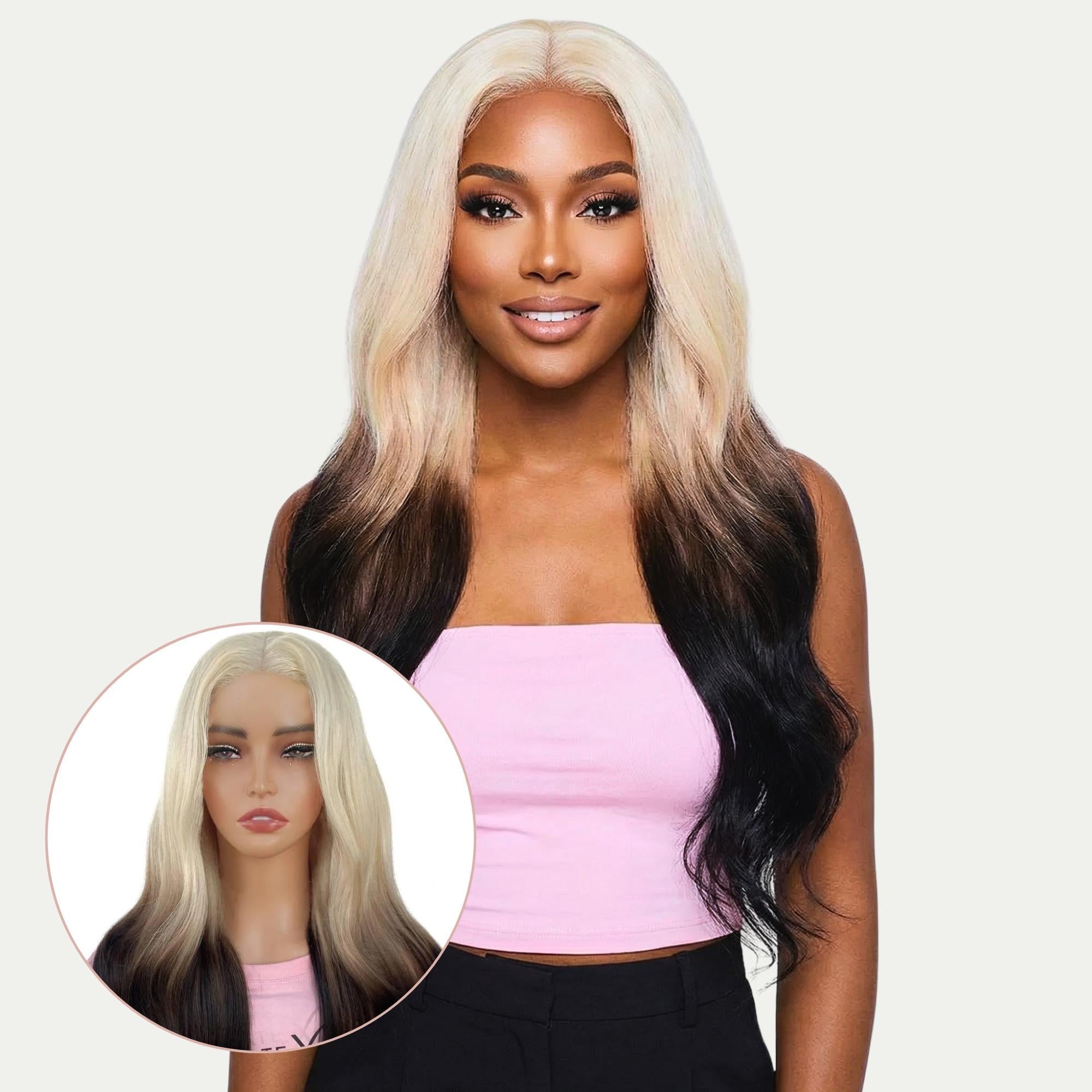 Raw Aurora Glueless 5x5 HD Lace Professionally Colored 100% Human Hair Closure Wig