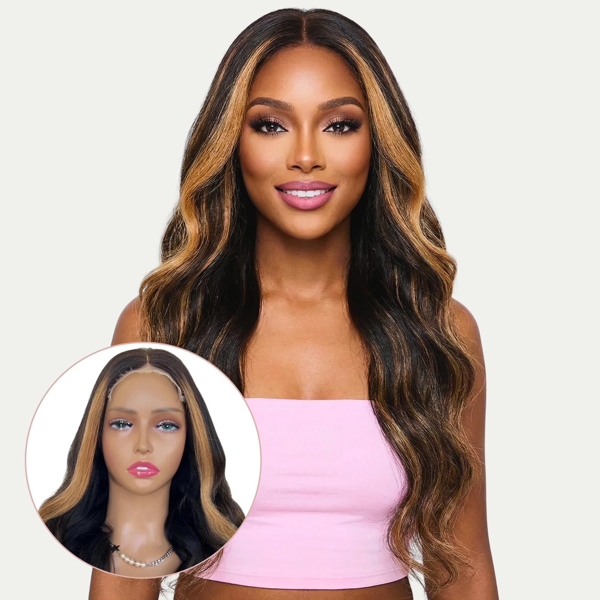 Raw Bianca Glueless 5x5 HD Lace Professionally Colored 100% Human Hair Closure Wig