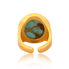 Blue Lagoon Statement Ring - Turquoise