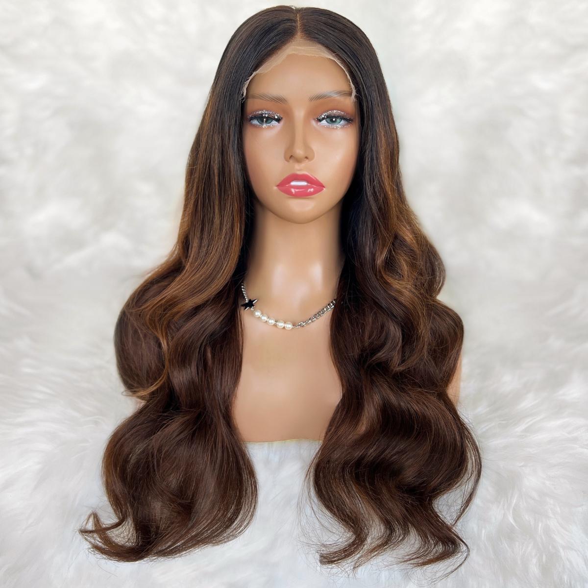 Raw Celine Glueless 5x5 HD Lace Professionally Colored 100% Human Hair Closure Wig