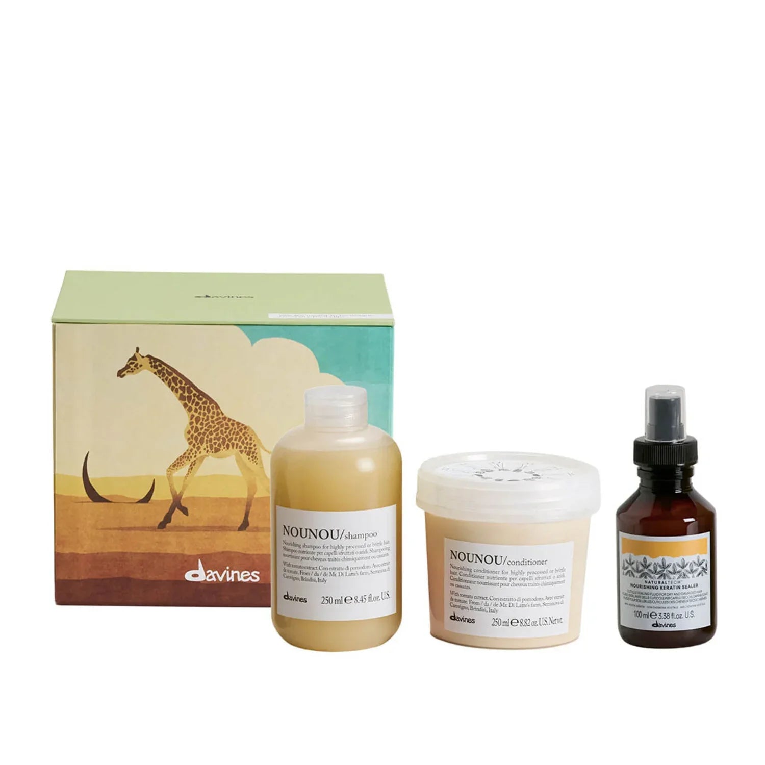 Davines NOUNOU/ + NaturalTech Holiday Set For Brittle Hair