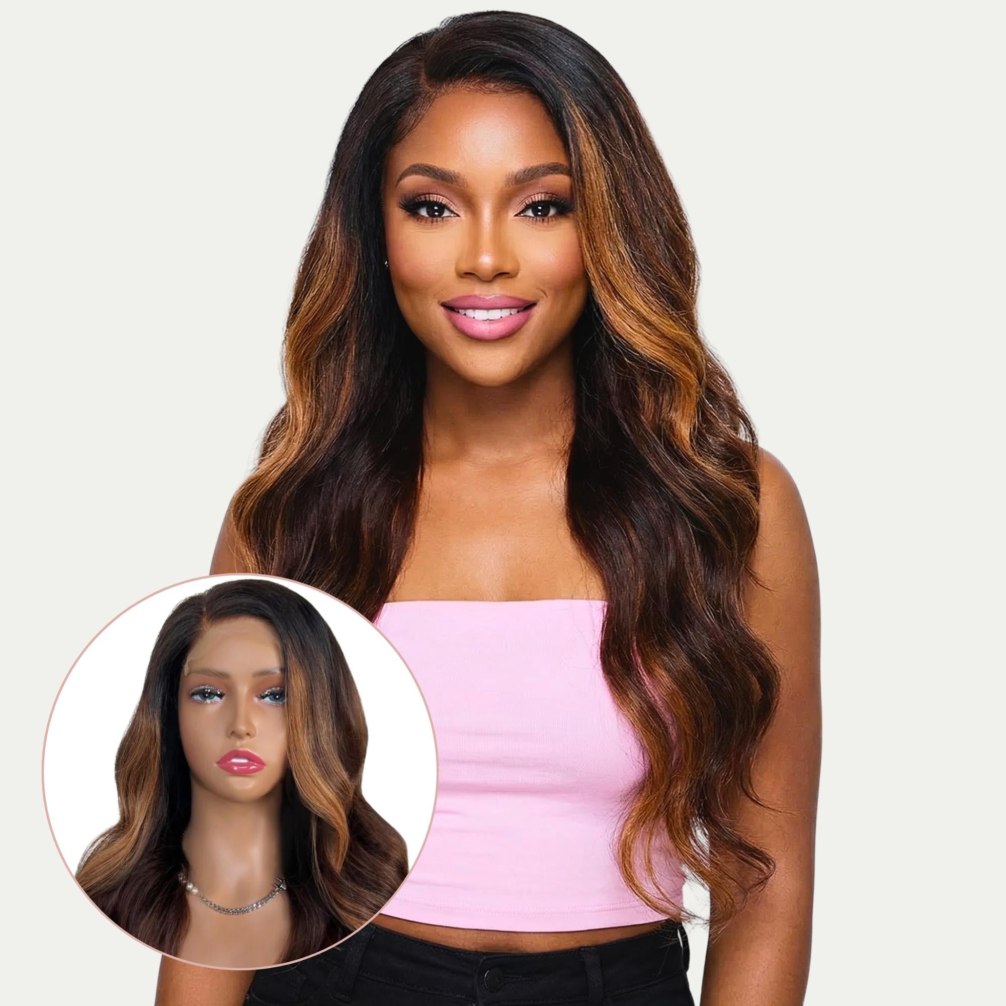 Raw Giselle Glueless 5x5 HD Lace Professionally Colored 100% Human Hair Closure Wig