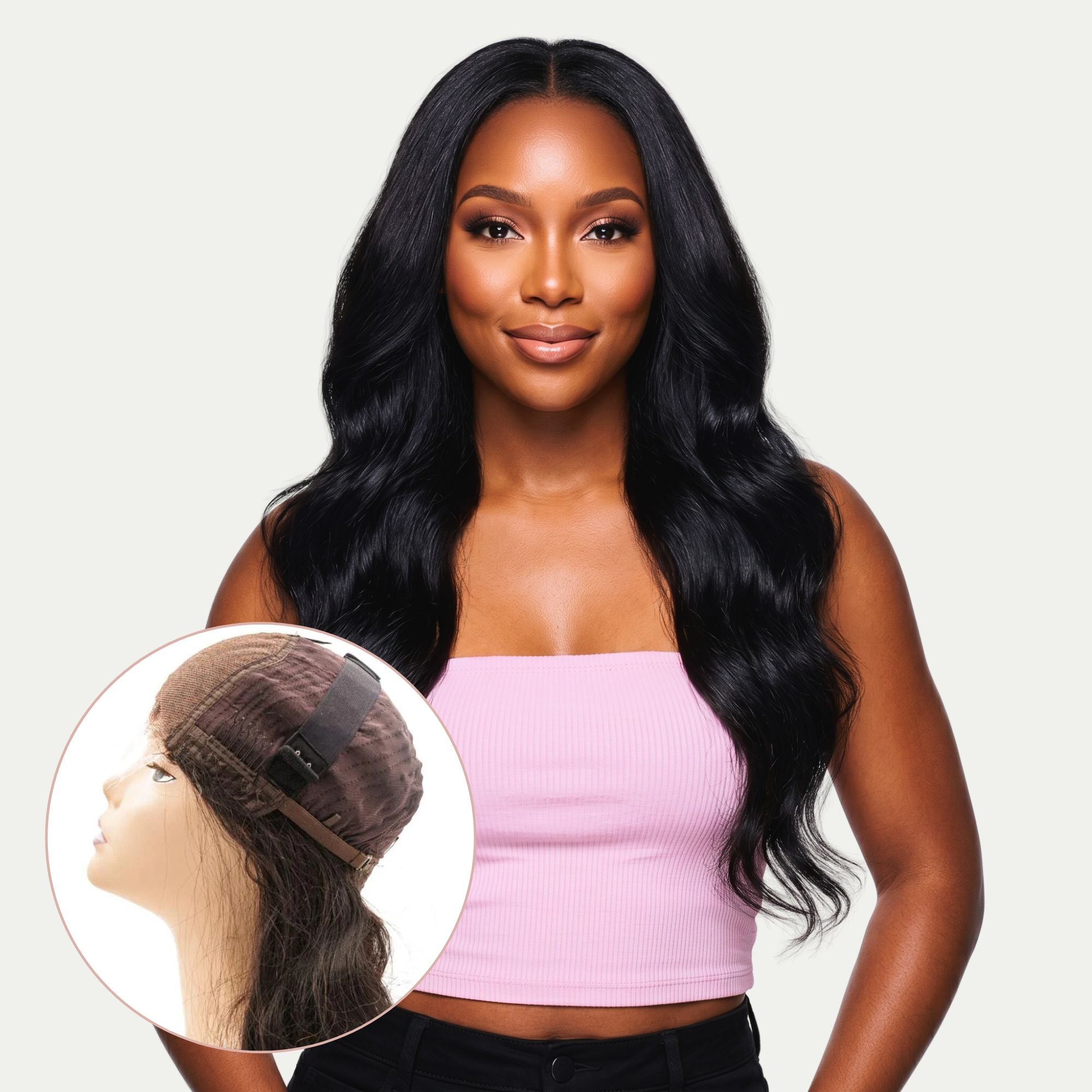 Glueless Body Wave 5x5 HD Lace 100% Human Hair Closure Wig