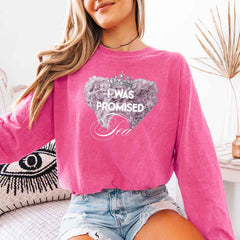 I Was Promised Tea Comfort Colors Long Sleeve – Regency BookTok Shirt
