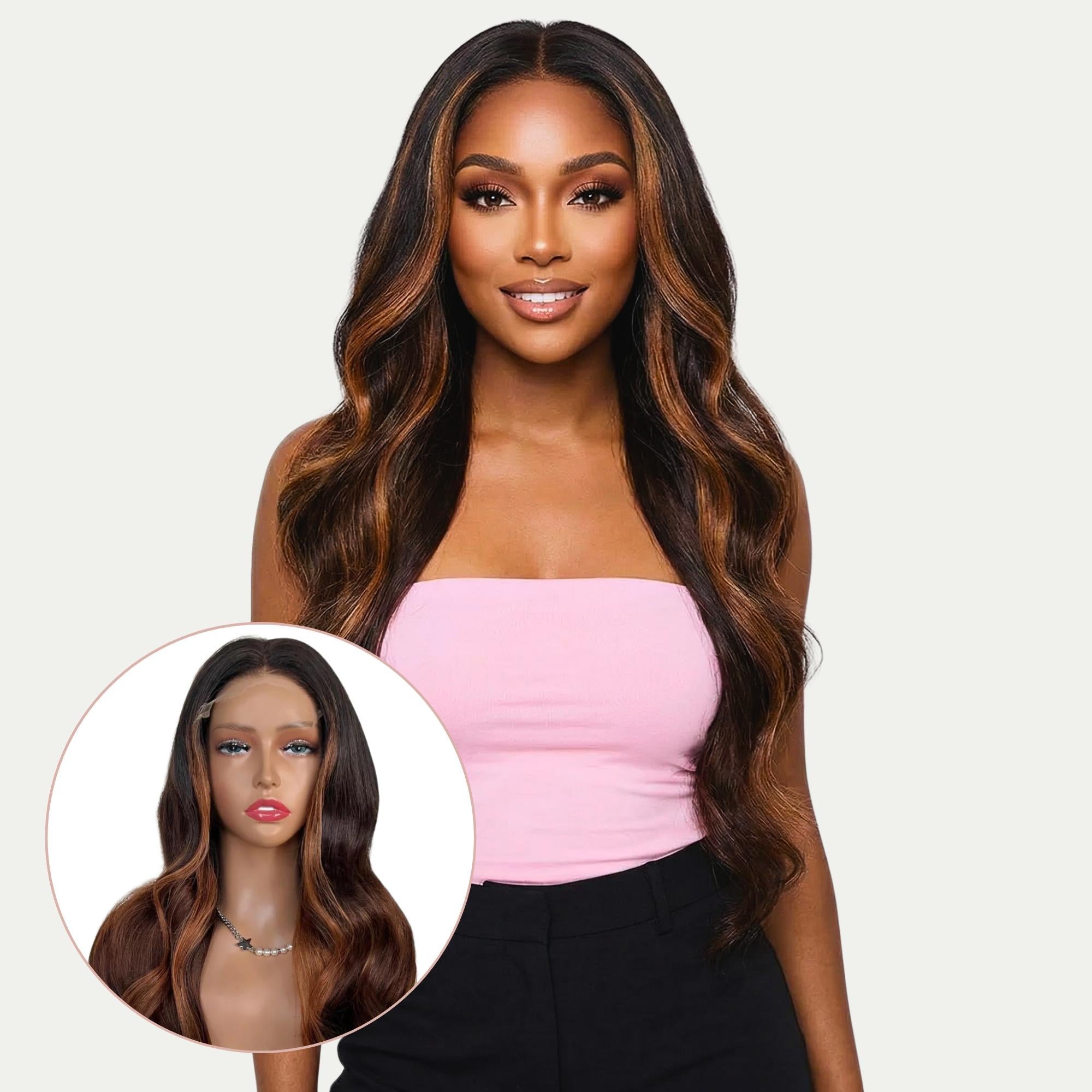 Raw Luscious Glueless 5x5 HD Lace Professionally Colored 100% Human Hair Closure Wig