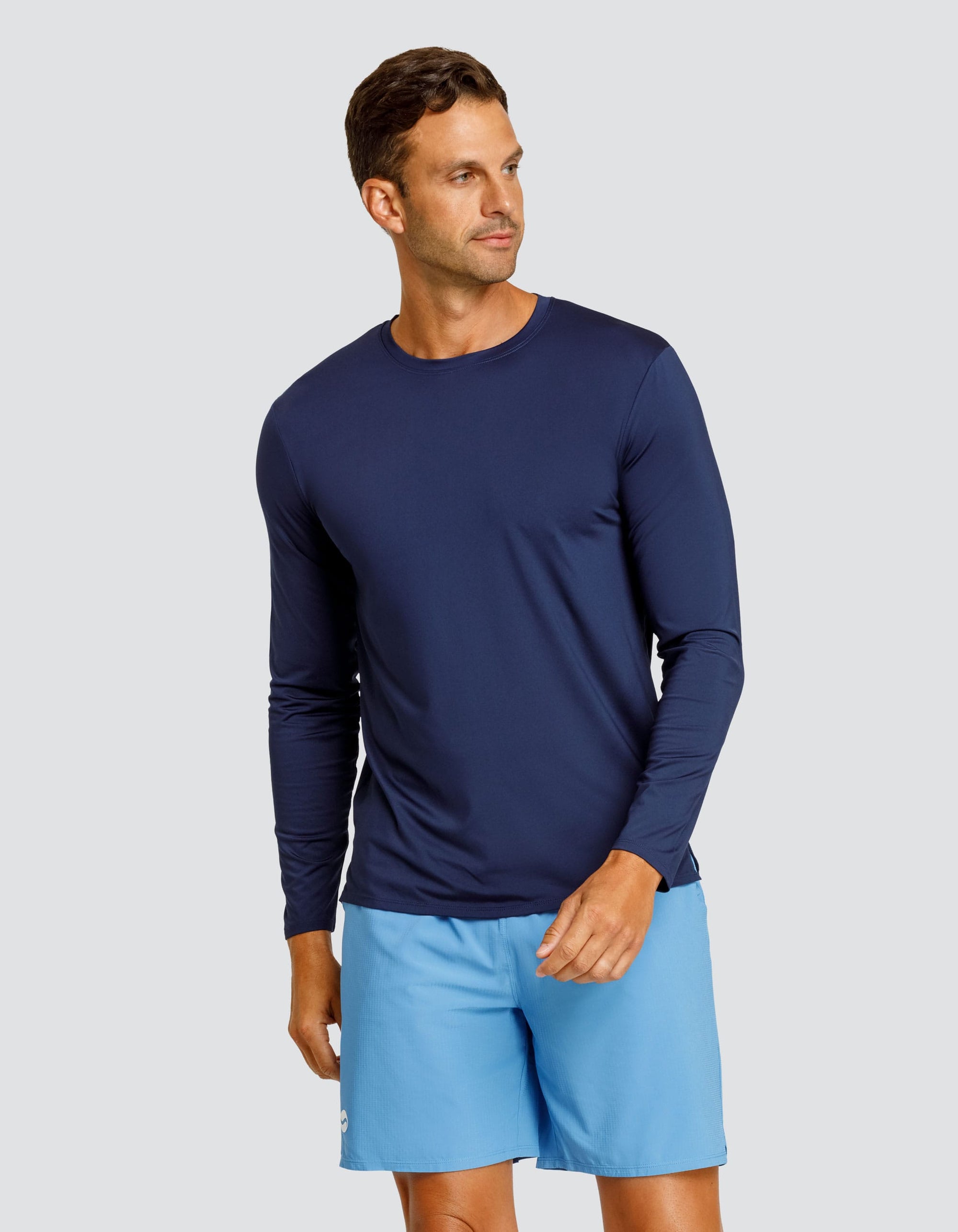Henry Long Sleeve Top - Navy Blue