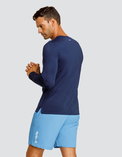 Henry Long Sleeve Top - Navy Blue