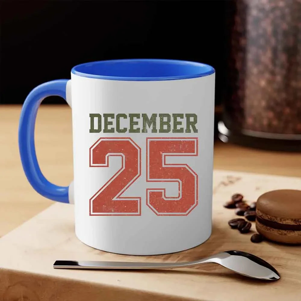 Retro Christmas Holiday Coffee Mug – Festive Vintage December 25