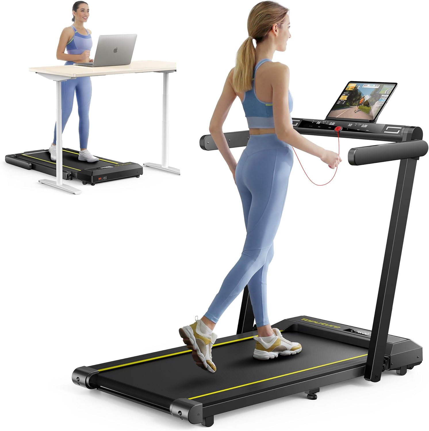 Toputure TP5 Foldable Treadmill with 12% Incline