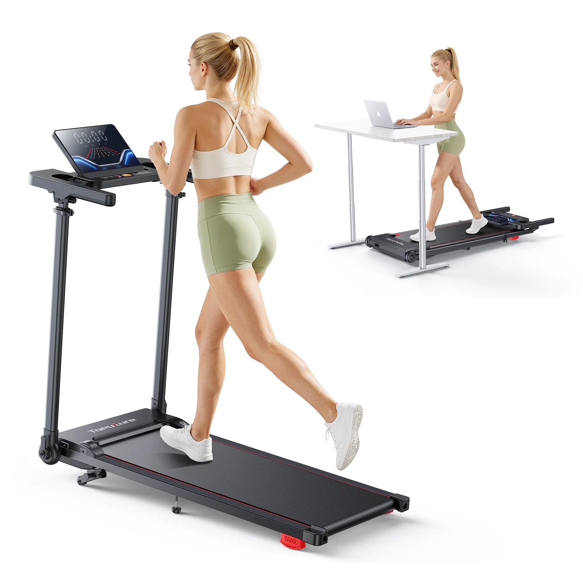 【NEW】Toputure TP7 Standing Desk Treadmill with Laptop Desk
