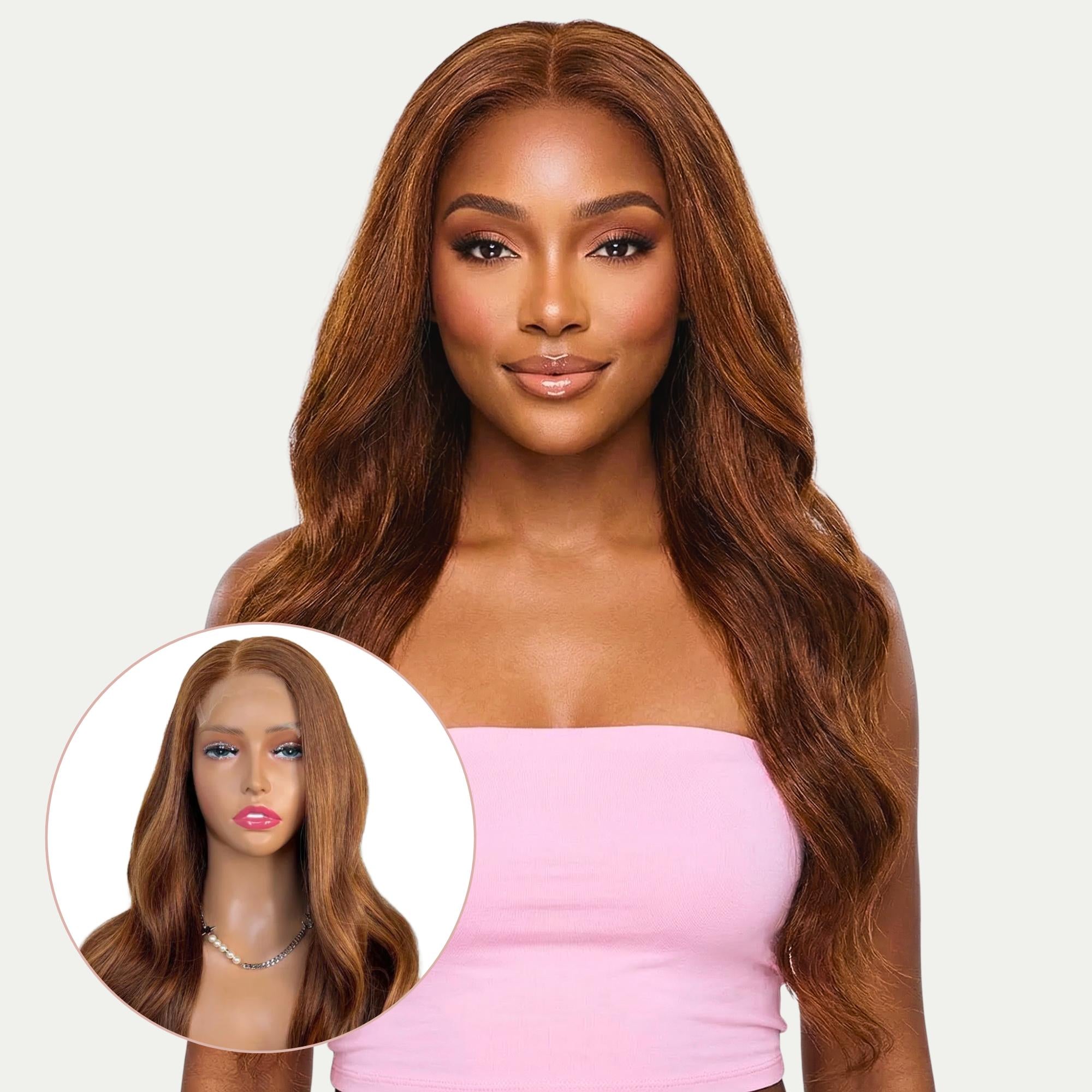 Raw Tempest Glueless 5x5 HD Lace Professionally Colored 100% Human Hair Closure Wig