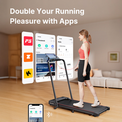 Toputure TP4 2 in 1 Incline Treadmill for Home