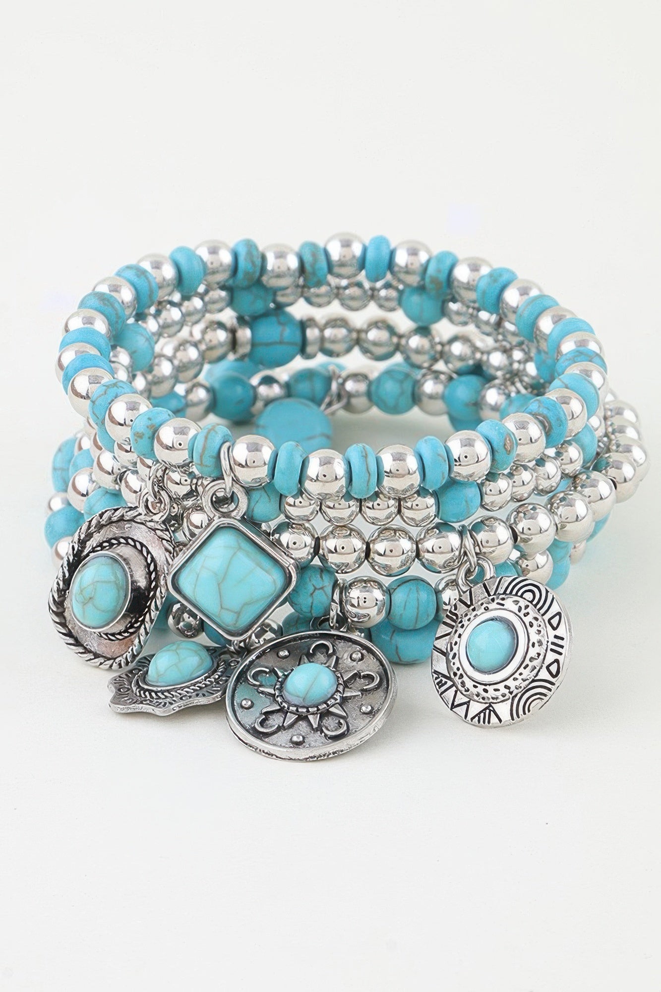 Antique Summer Hat Beaded Bracelet