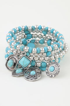 Antique Summer Hat Beaded Bracelet