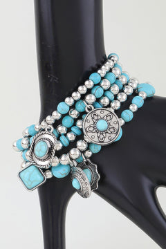Antique Summer Hat Beaded Bracelet