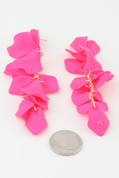 Bright Petal Blossom Drop Earrings