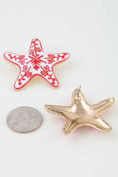 Antique Starfish Stud Earrings