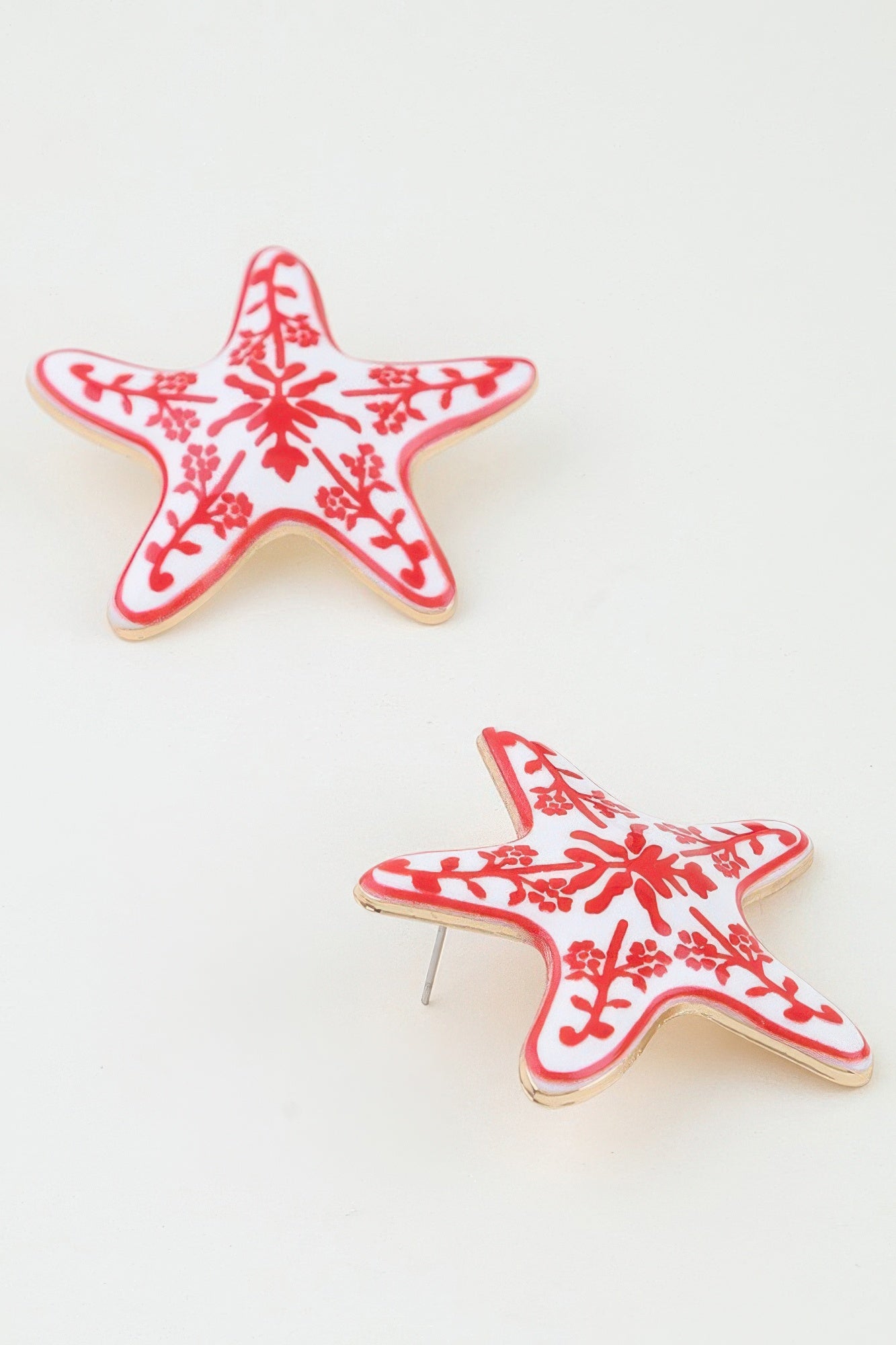 Antique Starfish Stud Earrings