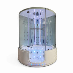 Maya Bath Platinum Comfort Steam Shower With Whirlpool Bathtub [2025 Edition] (SAK93561)
