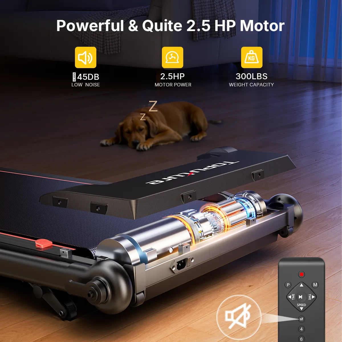 【NEW】Toputure TP7 Standing Desk Treadmill with Laptop Desk