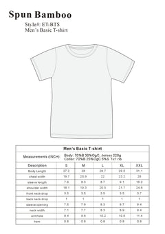 The Original Men's Bamboo Viscose/Organic Cotton Short Sleeve T-Shirt - Classic Cut